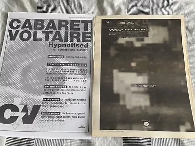 CABARET VOLTAIRE - HYPNOTISED / CONVERSATION Magazine Advert / Small Poster > • $6.20